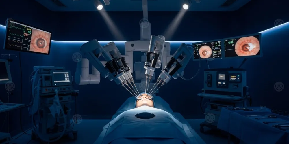 روبوت صيني يُجري عمليات دقيقة داخل العين