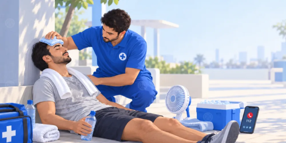 كيفية علاج ضربة الشمس والإسعافات الأولية