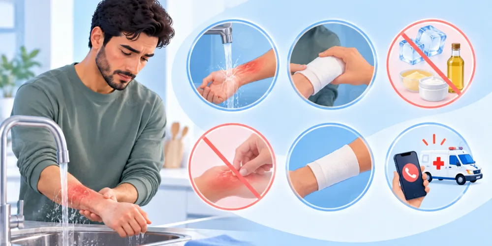 أهم الإسعافات الأولية للحروق