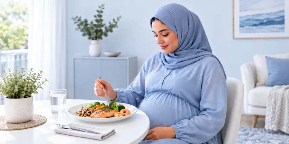 المأكولات البحرية أثناء الحمل قد ترتبط بقلة ظهور المغص والإكزيما معًا لدى الرضع