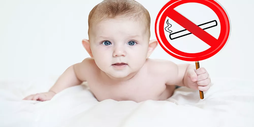 التدخين يزيد من الاصابة بمتلازمة موت الرضيع الفجائي 