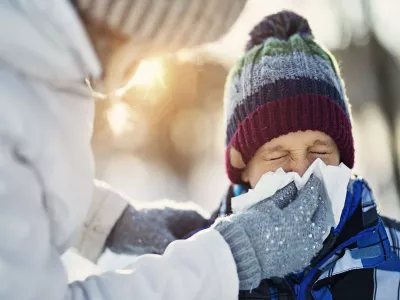 الأطفال وأمراض الشتاء 