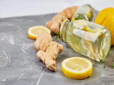 الزنجبيل والليمون للبرد والإنفلونزا