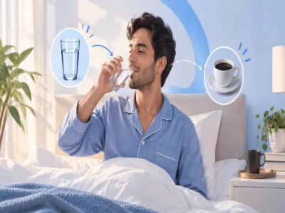 ماذا يحدث لجسمك عند شرب الماء قبل قهوة الصباح؟