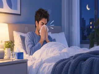 هل النائم يعطس؟ أسباب العطس ليلًا ونصائح لتقليله