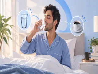 ماذا يحدث لجسمك عند شرب الماء قبل قهوة الصباح؟