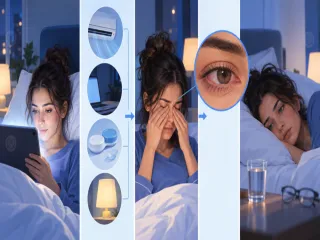 جفاف العين ليلًا: أسبابه وعلاجه ومتى تراجع الطبيب؟