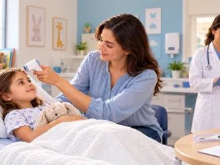 حرارة الطفل والتحاليل طبيعية