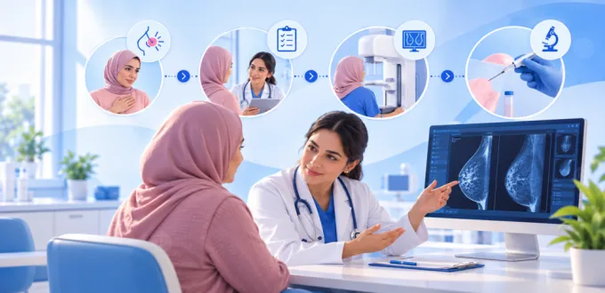 تشخيص سرطان الثدي