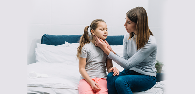 التهاب اللوزتين عند الاطفال