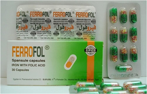 فيروفول حمض الفوليك فيتامينات للحامل والشعر الطبي Ferro Fol الطبي